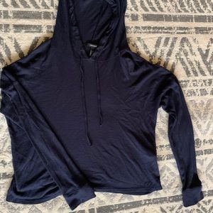 Navy l/s top